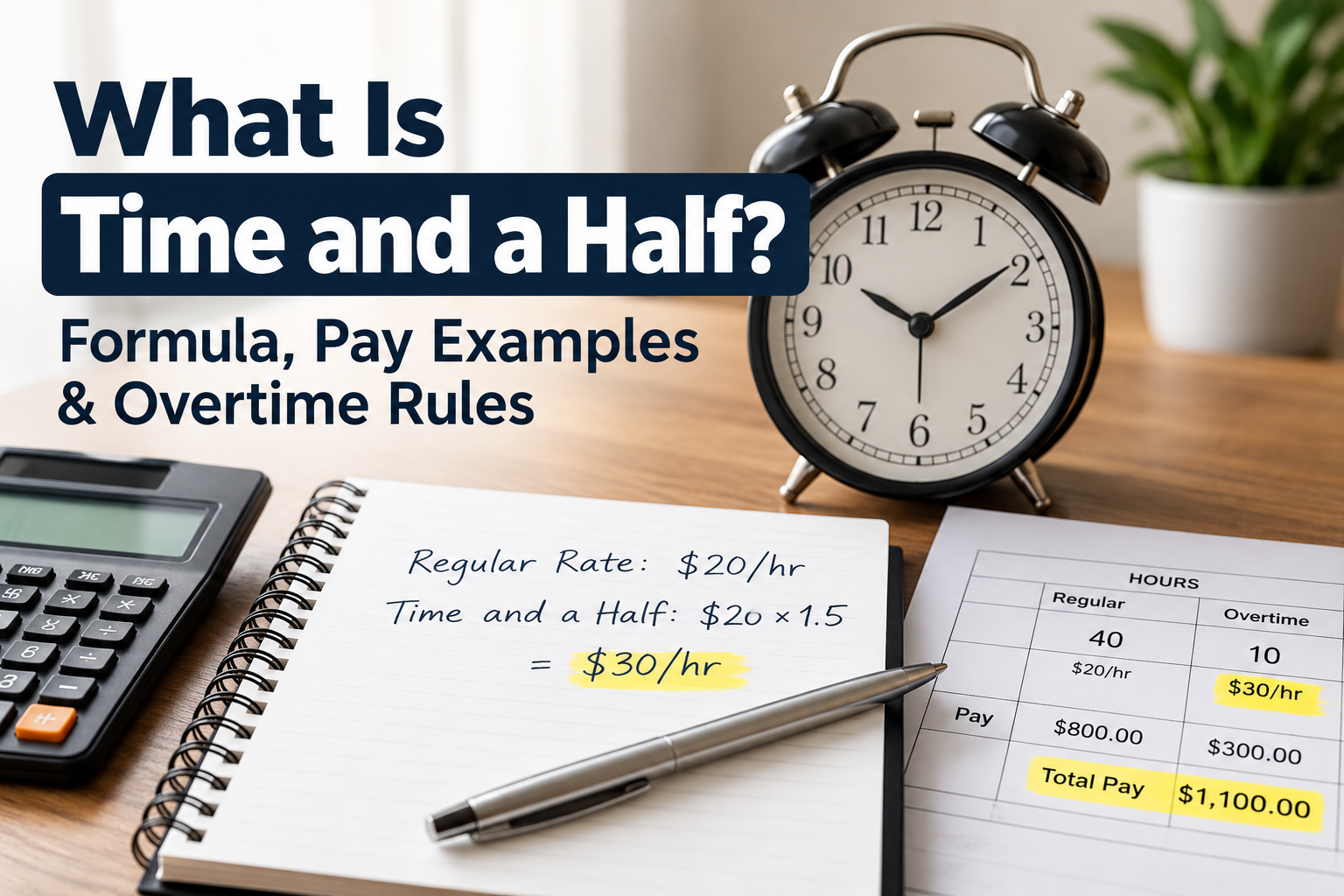What Is Time and a Half? Formula, Pay Examples & Overtime Rules